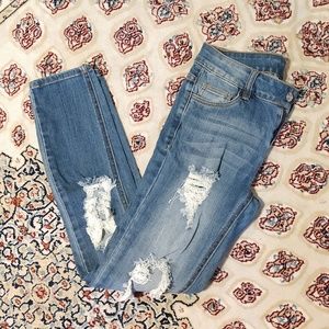 Litz Distressed Blue Jeans